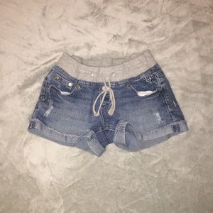 Justice denim shorts